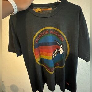 Aviator Nation Dark Grey Venice T Shirt